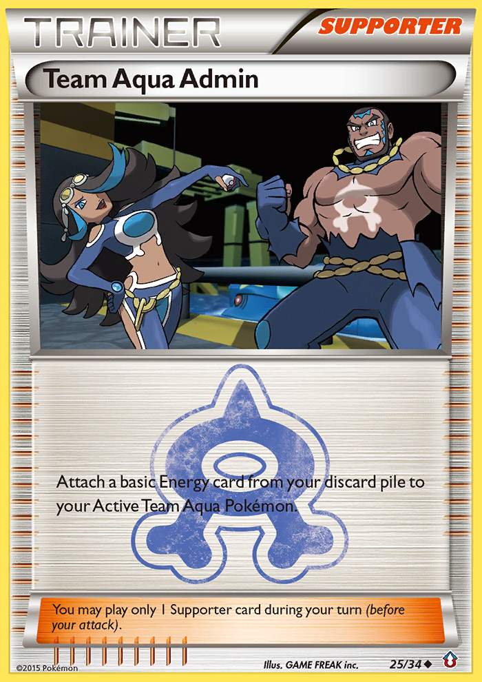 Team Aqua Admin (25/34) [XY: Double Crisis] | Exor Games Truro