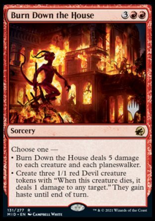 Burn Down the House (Promo Pack) [Innistrad: Midnight Hunt Promos] | Exor Games Truro