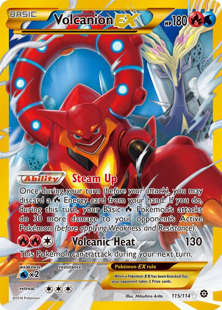 Volcanion EX (115/114) [XY: Steam Siege] | Exor Games Truro