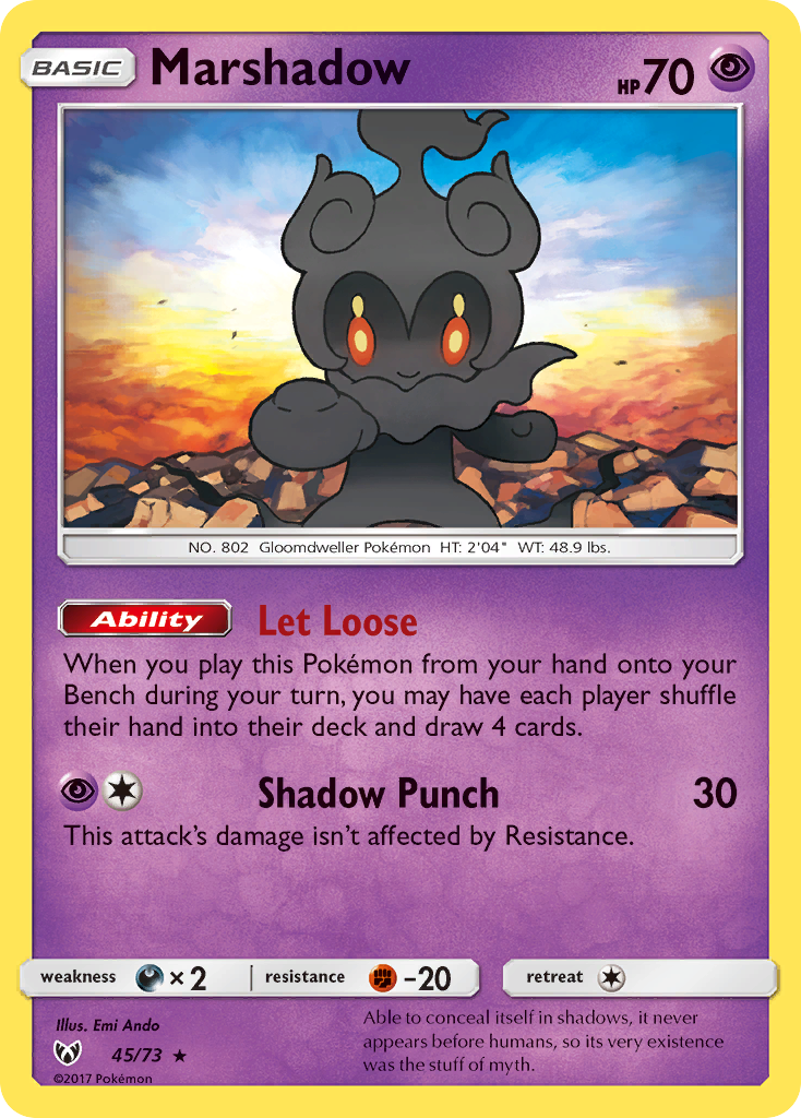 Marshadow (45/73) [Sun & Moon: Shining Legends] | Exor Games Truro