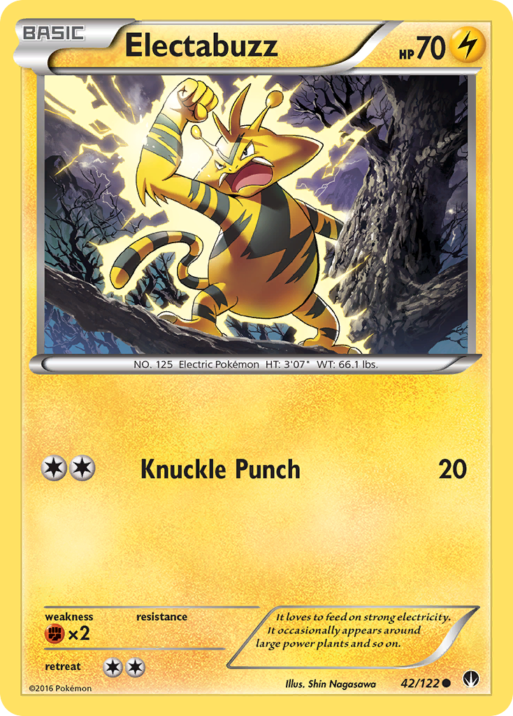 Electabuzz (42/122) [XY: BREAKpoint] | Exor Games Truro