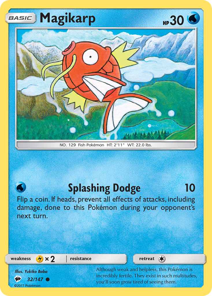 Magikarp (32/147) [Sun & Moon: Burning Shadows] | Exor Games Truro