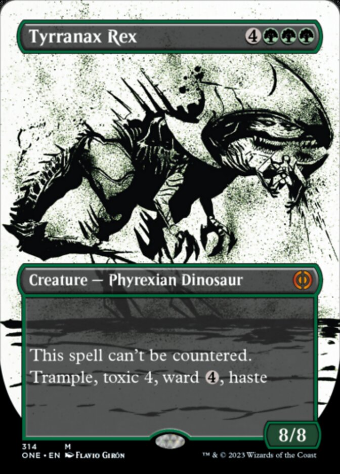 Tyrranax Rex (Borderless Ichor) [Phyrexia: All Will Be One] | Exor Games Truro