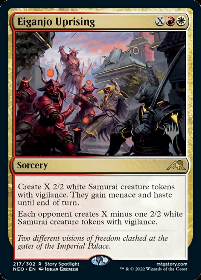 Eiganjo Uprising (Promo Pack) [Kamigawa: Neon Dynasty Promos] | Exor Games Truro