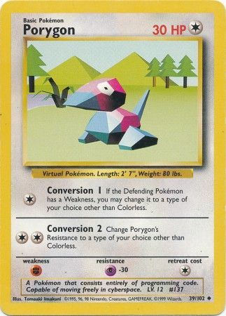 Porygon (39/102) [Base Set Unlimited] | Exor Games Truro