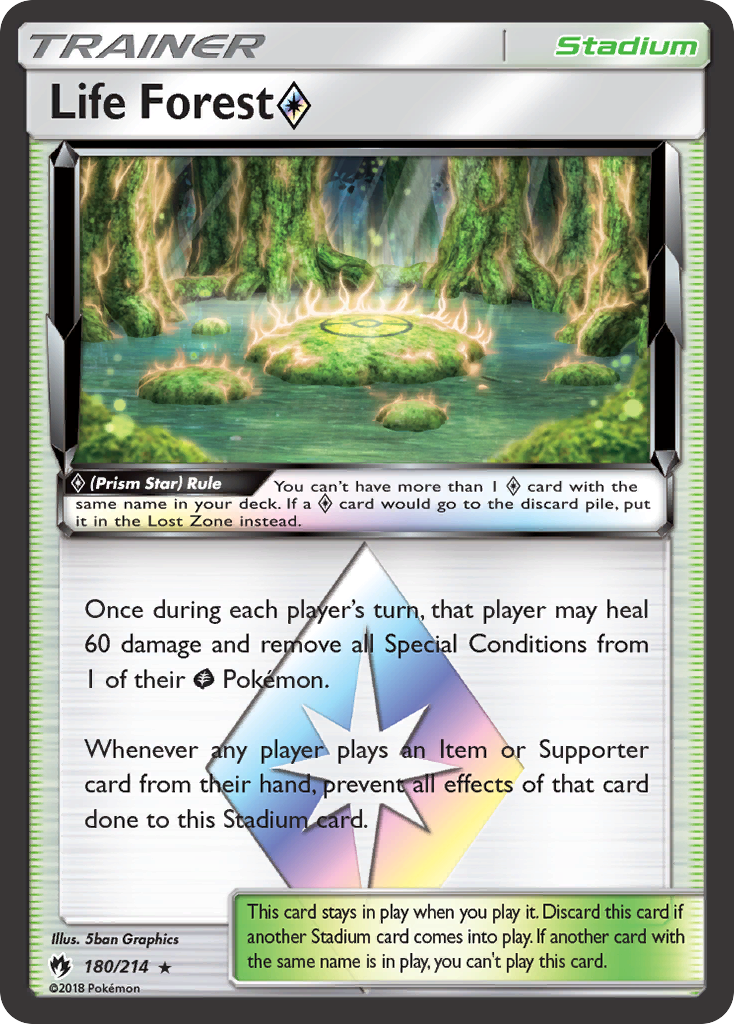 Life Forest (180/214) (Prism Star) [Sun & Moon: Lost Thunder] | Exor Games Truro