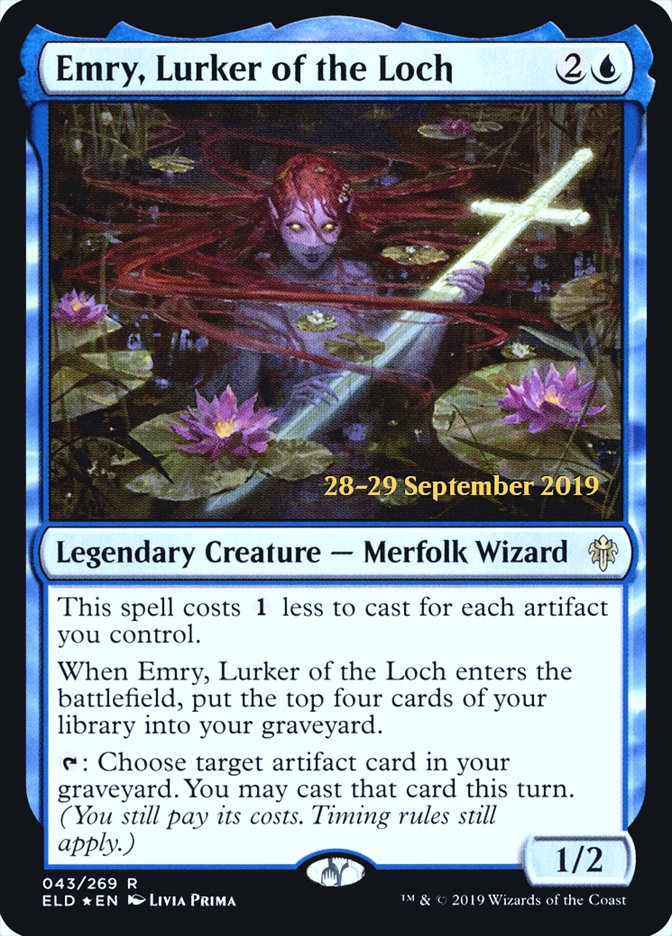 Emry, Lurker of the Loch  [Throne of Eldraine Prerelease Promos] | Exor Games Truro