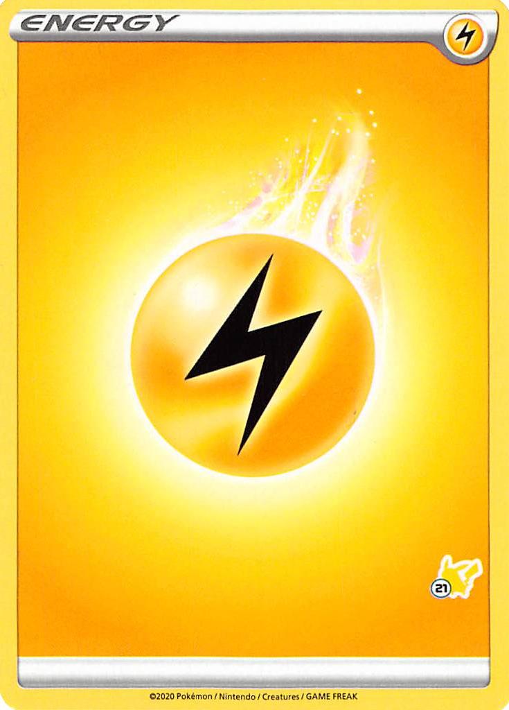 Lightning Energy (Pikachu Stamp #21) [Battle Academy 2022] | Exor Games Truro