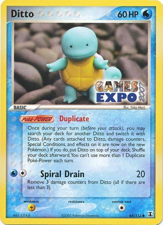 Ditto (64/113) (Games Expo Exclusive) [EX: Delta Species] | Exor Games Truro