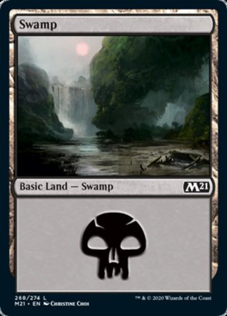 Swamp (268) [Core Set 2021] | Exor Games Truro
