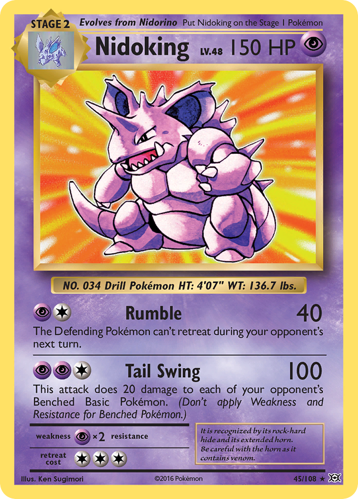 Nidoking (45/108) [XY: Evolutions] | Exor Games Truro