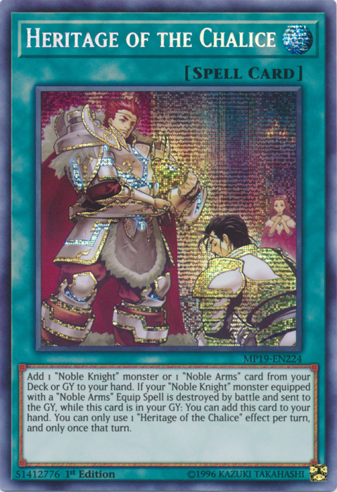 Heritage of the Chalice [MP19-EN224] Prismatic Secret Rare | Exor Games Truro