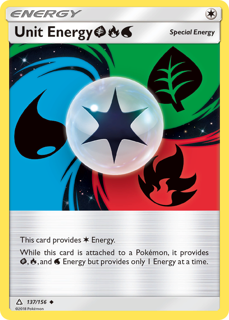 Unit Energy (137/156) (Grass, Fire, Water) [Sun & Moon: Ultra Prism] | Exor Games Truro