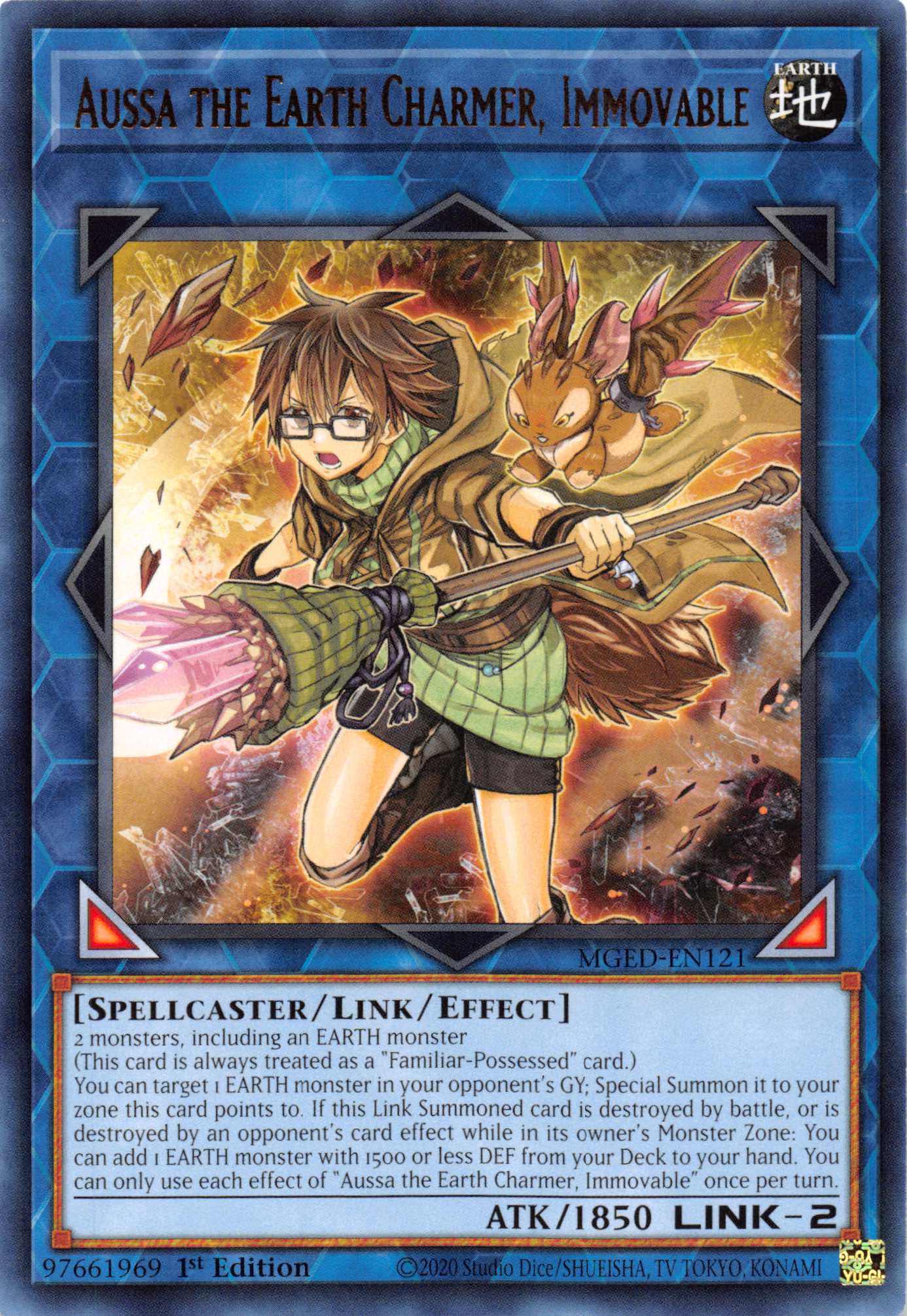 Aussa the Earth Charmer, Immovable [MGED-EN121] Rare | Exor Games Truro