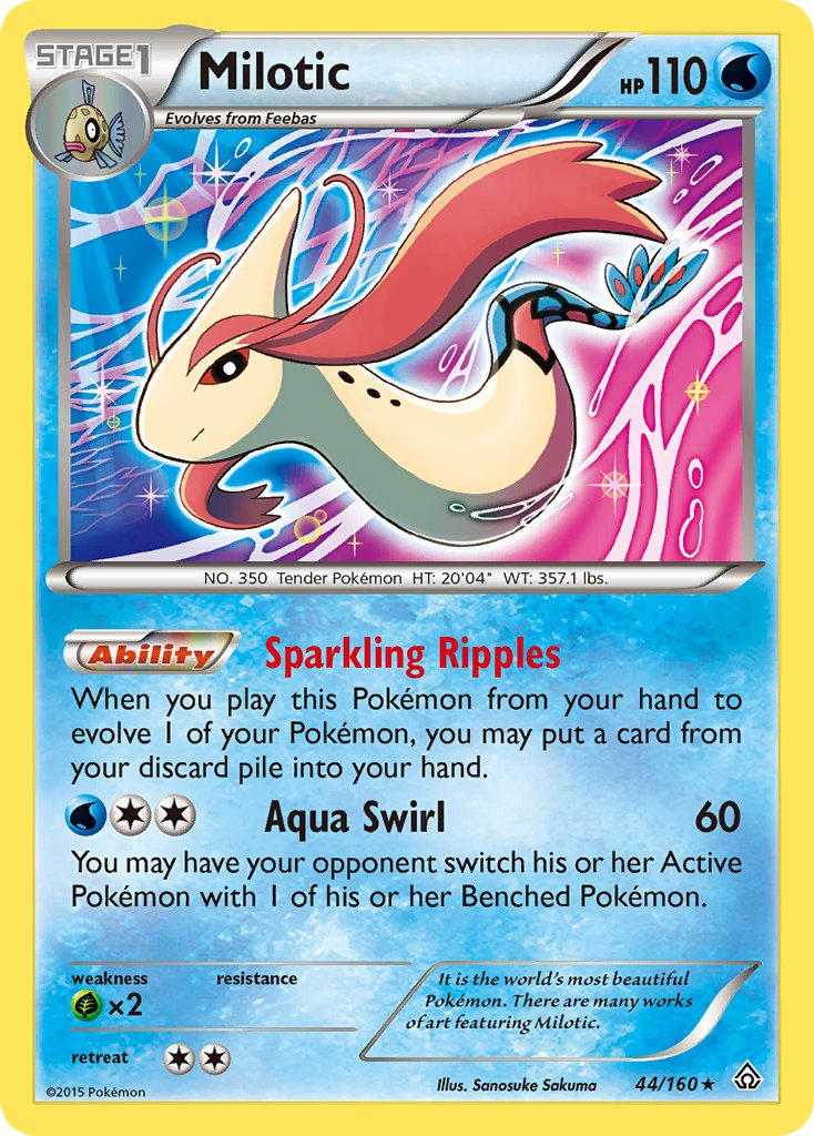 Milotic (44/160) (Theme Deck Exclusive) [XY: Primal Clash] | Exor Games Truro