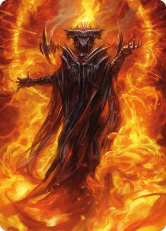 Sauron, the Dark Lord Art Card [The Lord of the Rings: Tales of Middle-earth Art Series] | Exor Games Truro