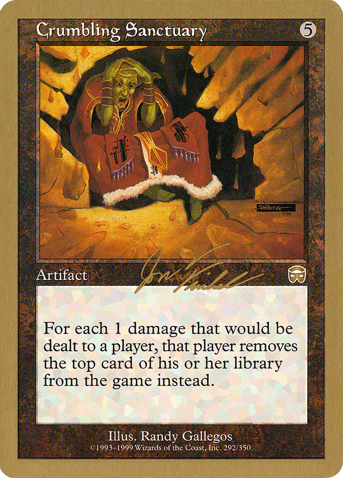 Crumbling Sanctuary (Jon Finkel) [World Championship Decks 2000] | Exor Games Truro
