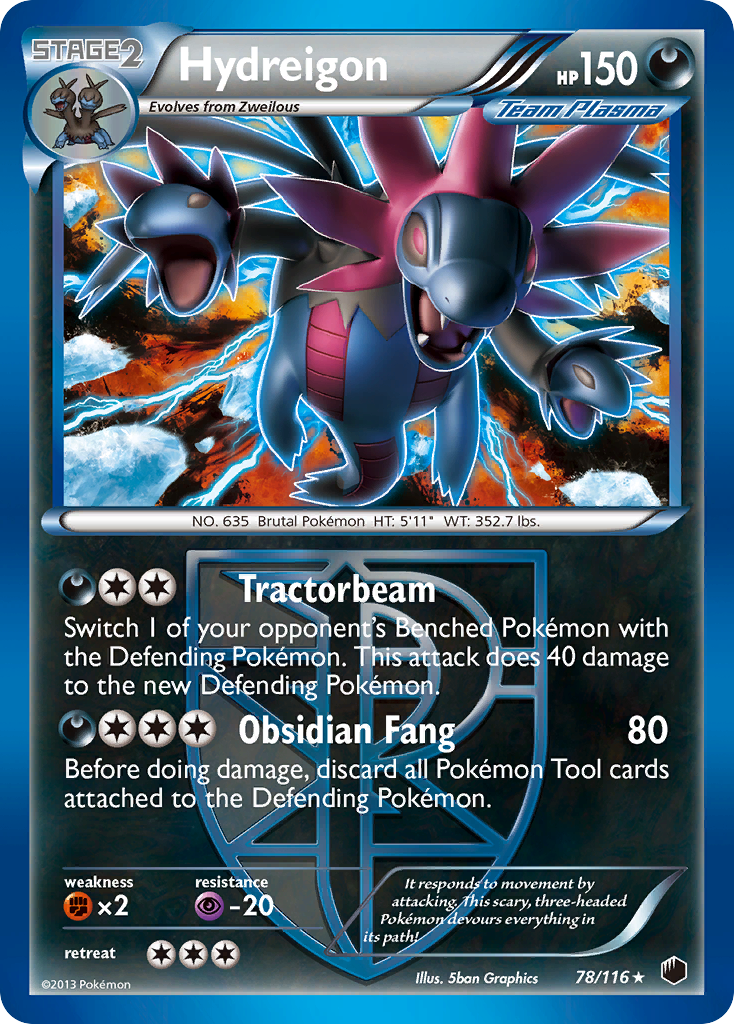 Hydreigon (78/116) [Black & White: Plasma Freeze] | Exor Games Truro