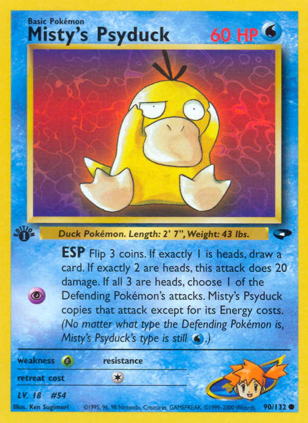 Misty's Psyduck (90/132) [Gym Challenge 1st Edition] | Exor Games Truro