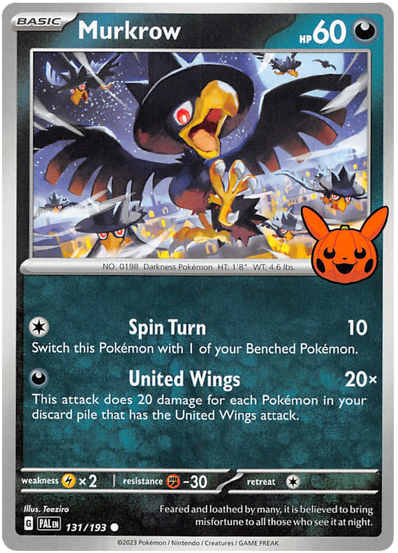 Murkrow (131/193) [Trick or Trade 2023] | Exor Games Truro