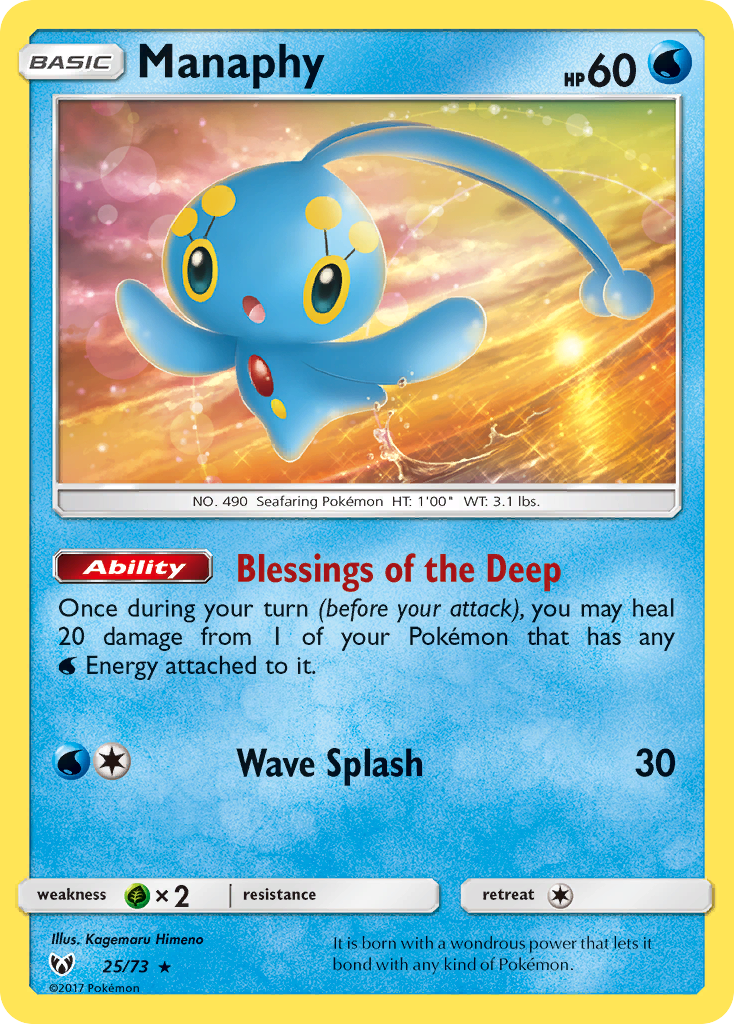 Manaphy (25/73) [Sun & Moon: Shining Legends] | Exor Games Truro