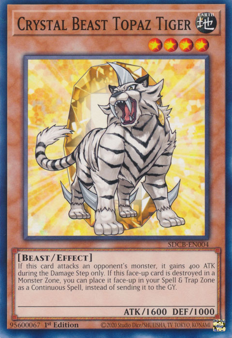 Crystal Beast Topaz Tiger [SDCB-EN004] Common | Exor Games Truro