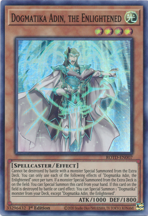 Dogmatika Adin, the Enlightened [ROTD-EN007] Super Rare | Exor Games Truro