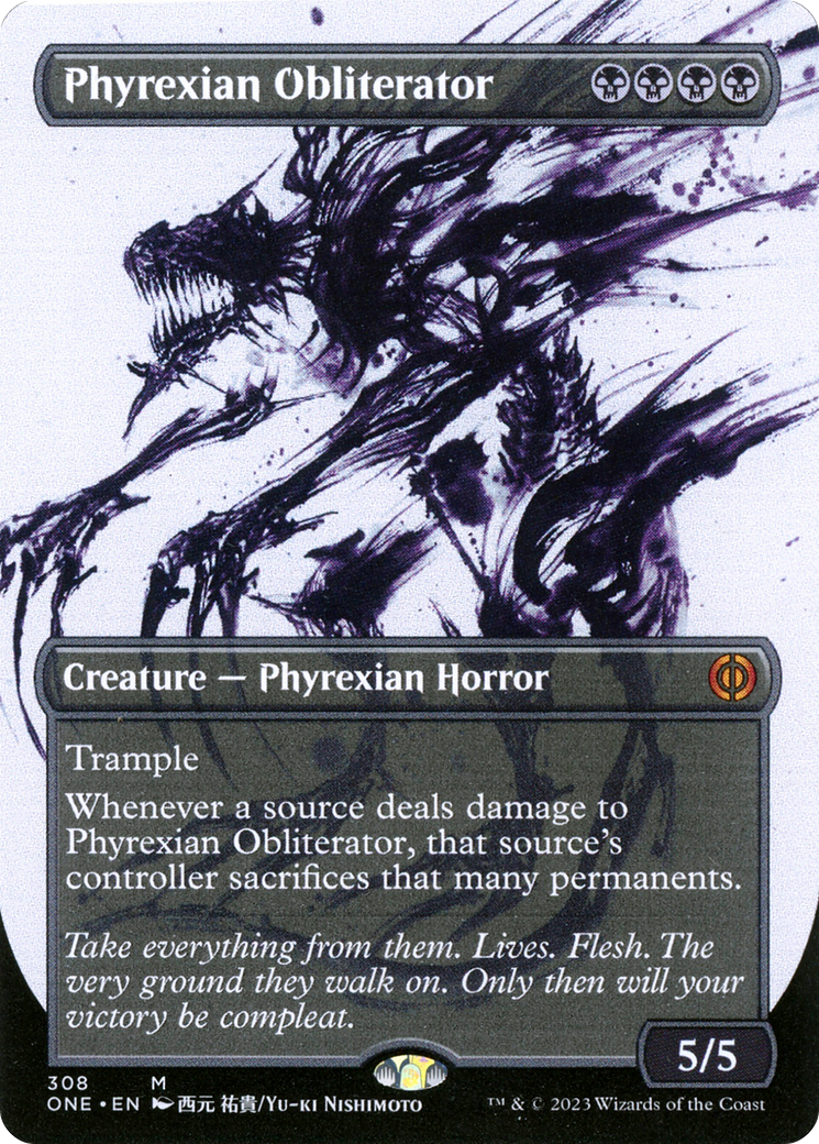 Phyrexian Obliterator (Borderless Ichor) [Phyrexia: All Will Be One] | Exor Games Truro