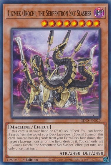 Gizmek Orochi, the Serpentron Sky Slasher [SDCS-EN020] Common | Exor Games Truro