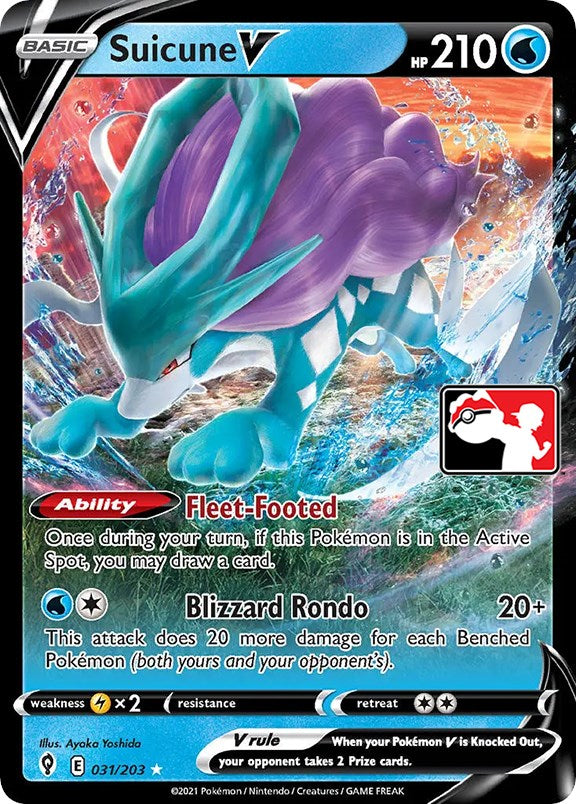 Suicune V (031/203) [Prize Pack Series One] | Exor Games Truro