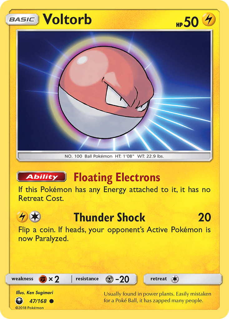 Voltorb (47/168) [Sun & Moon: Celestial Storm] | Exor Games Truro