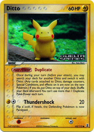 Ditto (63/113) (Stamped) [EX: Delta Species] | Exor Games Truro