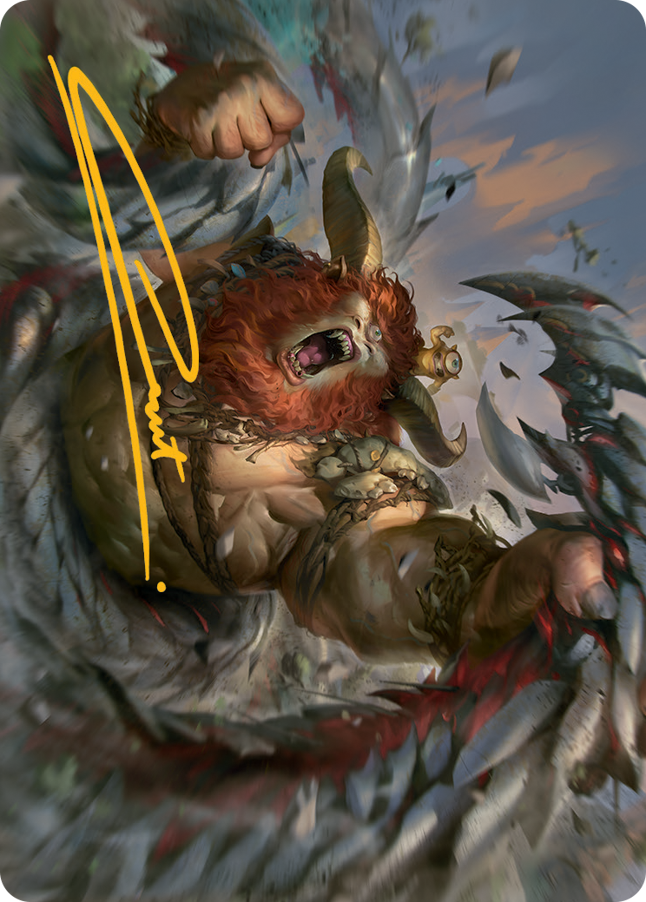 Borborygmos and Fblthp Art Card (42) (Gold-Stamped Signature) [March of the Machine Art Series] | Exor Games Truro