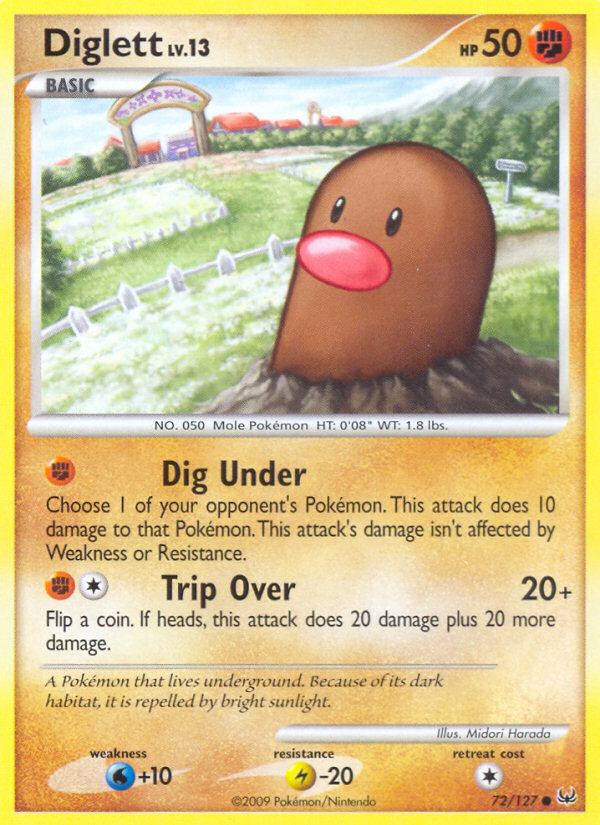 Diglett (72/127) [Platinum: Base Set] | Exor Games Truro