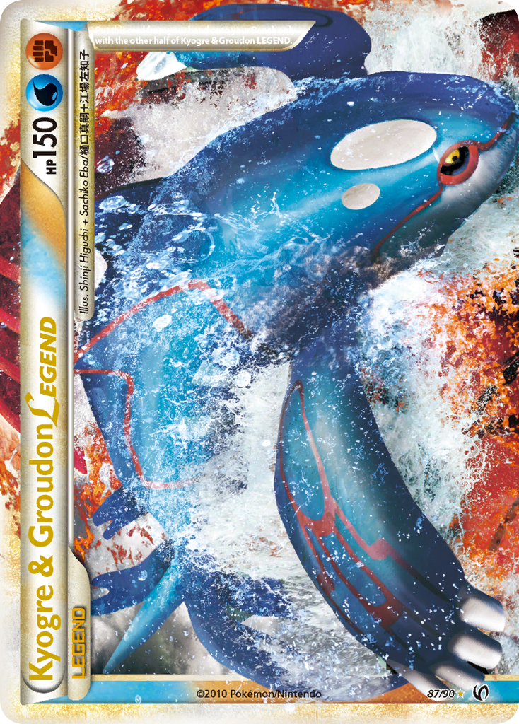 Kyogre & Groudon LEGEND (87/90) [HeartGold & SoulSilver: Undaunted] | Exor Games Truro