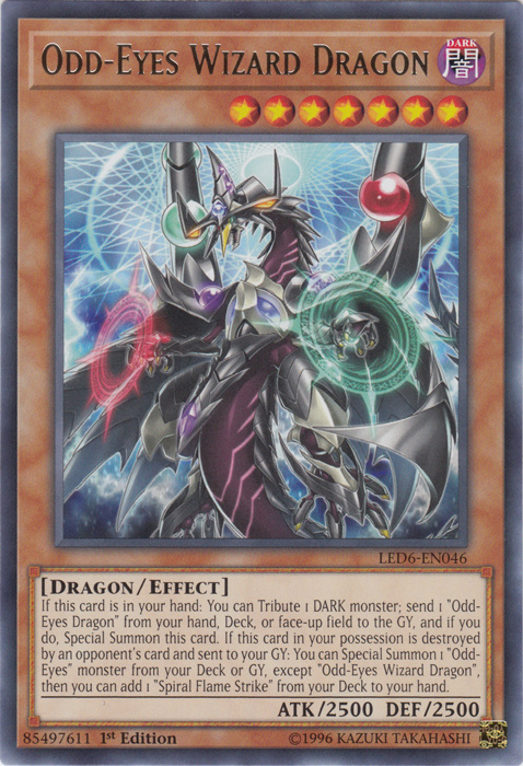 Odd-Eyes Wizard Dragon [LED6-EN046] Rare | Exor Games Truro