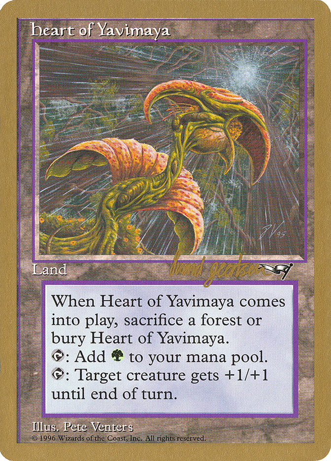 Heart of Yavimaya (Svend Geertsen) [World Championship Decks 1997] | Exor Games Truro