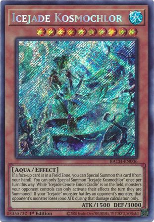 Icejade Kosmochlor [BACH-EN006] Secret Rare | Exor Games Truro