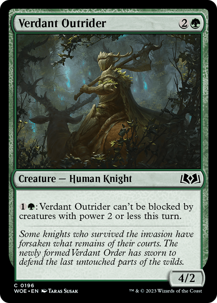 Verdant Outrider [Wilds of Eldraine] | Exor Games Truro