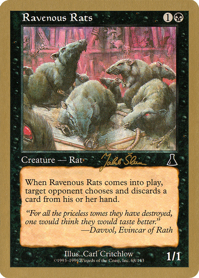 Ravenous Rats (Jakub Slemr) [World Championship Decks 1999] | Exor Games Truro