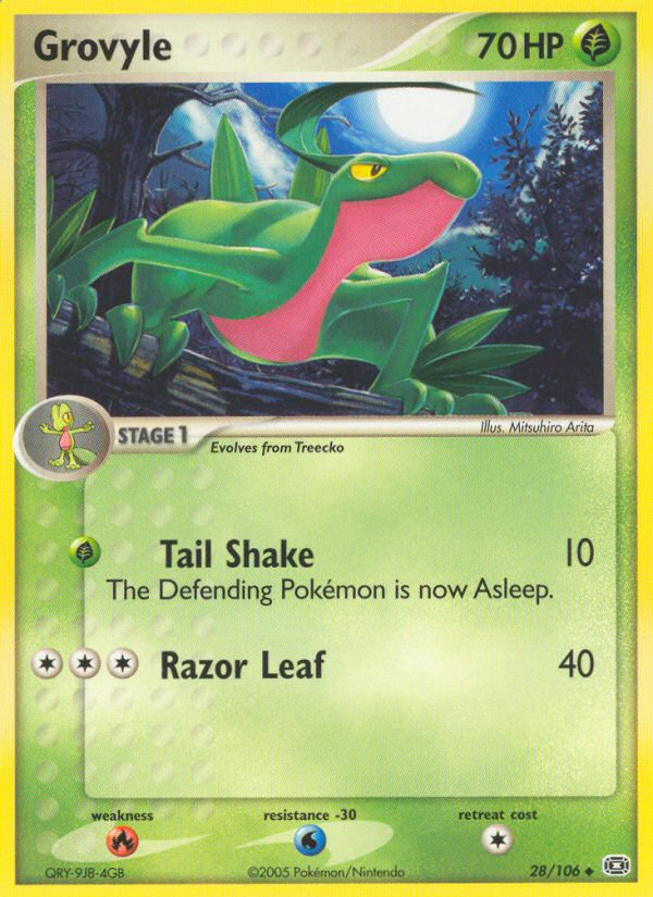 Grovyle (28/106) [EX: Emerald] | Exor Games Truro