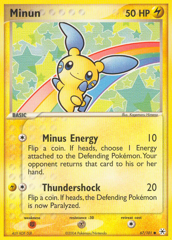 Minun (67/101) [EX: Hidden Legends] | Exor Games Truro