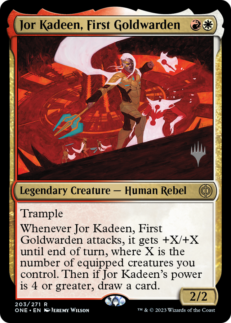 Jor Kadeen, First Goldwarden (Promo Pack) [Phyrexia: All Will Be One Promos] | Exor Games Truro