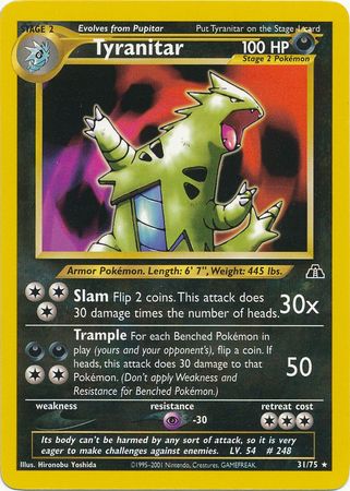 Tyranitar (31/75) [Neo Discovery Unlimited] | Exor Games Truro