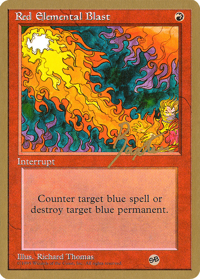 Red Elemental Blast (George Baxter) (SB) [Pro Tour Collector Set] | Exor Games Truro