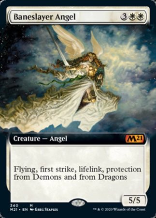 Baneslayer Angel (Extended Art) [Core Set 2021] | Exor Games Truro