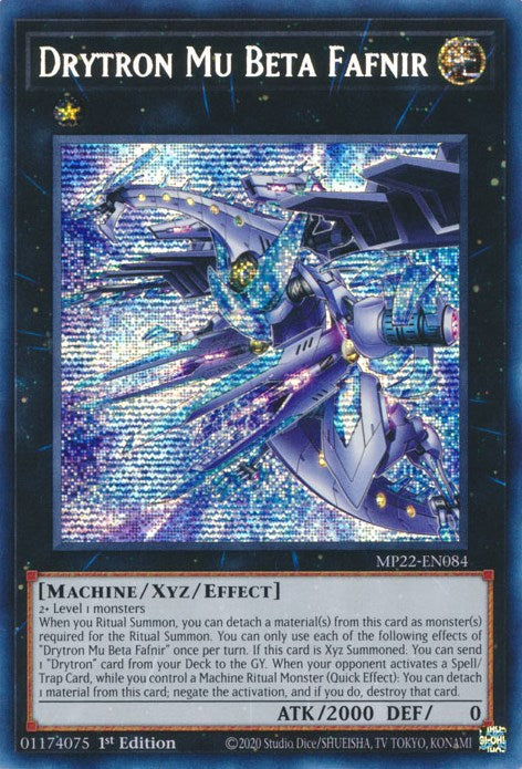 Drytron Mu Beta Fafnir [MP22-EN084] Prismatic Secret Rare | Exor Games Truro