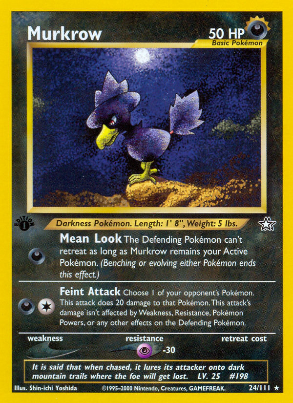 Murkrow (24/111) [Neo Genesis 1st Edition] | Exor Games Truro