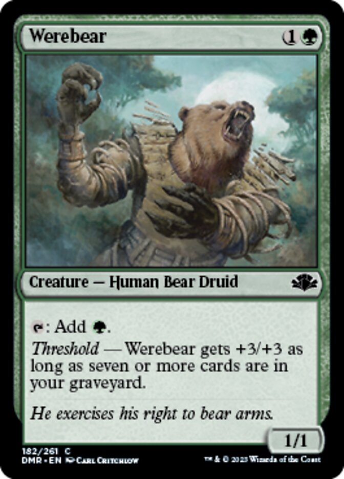 Werebear [Dominaria Remastered] | Exor Games Truro