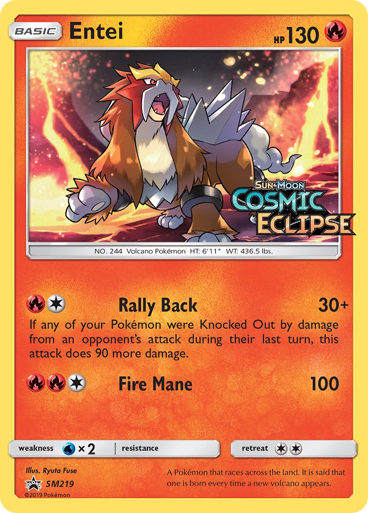 Entei (SM219) [Sun & Moon: Black Star Promos] | Exor Games Truro